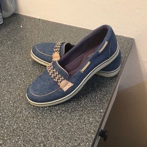 Blue loafers